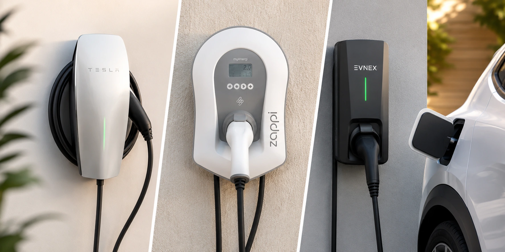 Tesla vs Zappi vs Evnex