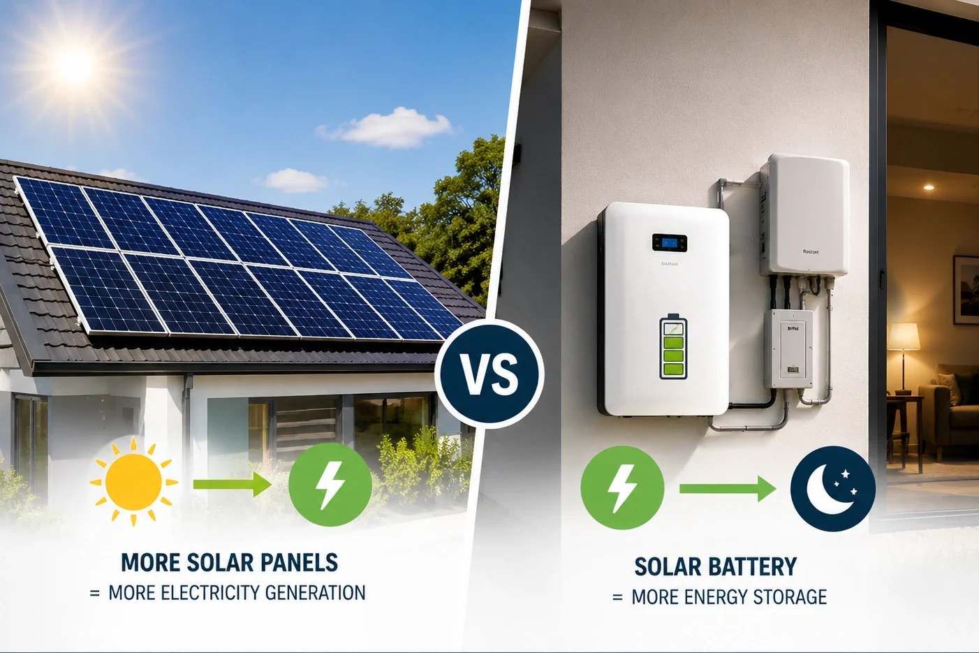 Solar Battery vs Bigger Solar System